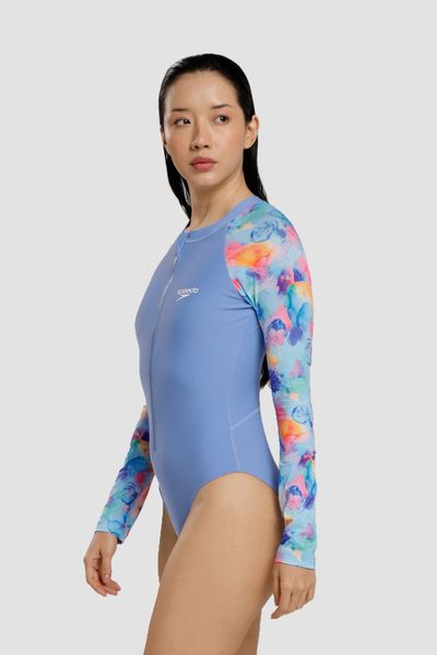 Vestido de baño Watercolor Warden azul mujer