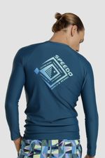 Camiseta Manga Larga Sunshine Fish Wish Verde Hombre