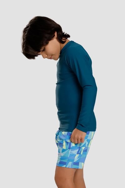 Camiseta manga larga Sunshine Swim Boom verde niño