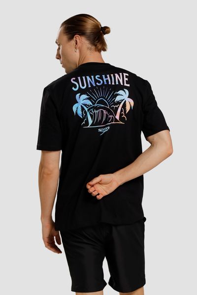 Camiseta manga corta Salt Theory negro hombre