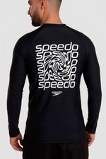 Camiseta Manga Larga Sunshine Boom Wave Negro Hombre