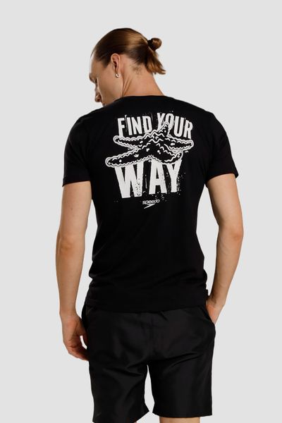 Camiseta manga corta Submerge negra hombre