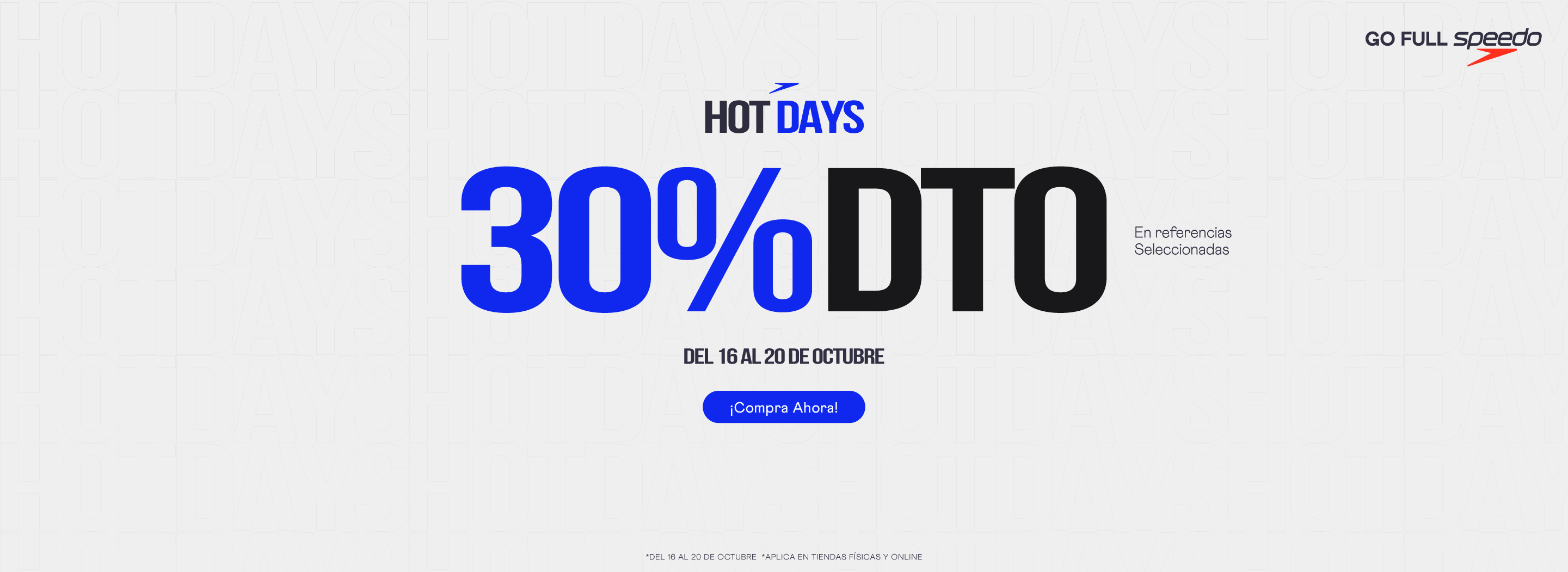 Hot days oct speedo Colombia