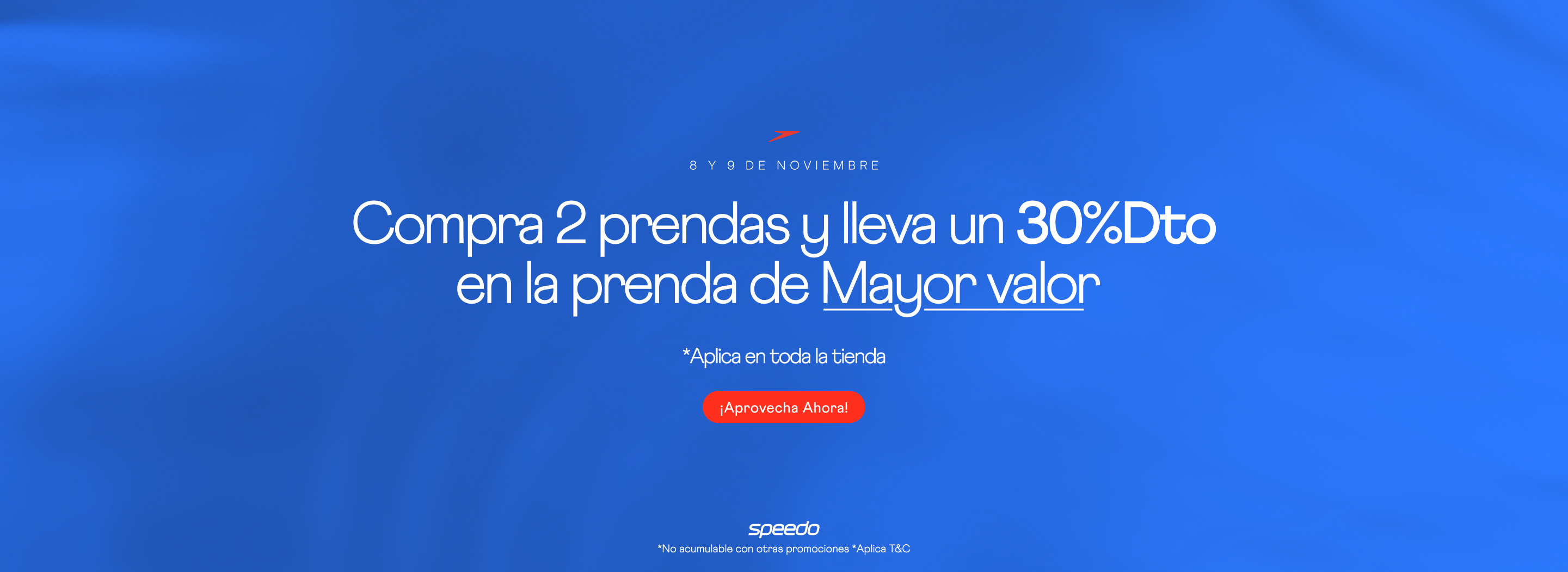 Descuento 2 prenda nov Speedo colombia